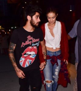 NEW YORK, NY - SEPTEMBER 10: Zayn Malik and Gigi Hadid seen on the streets of Manhattan on September 10, 2016 in New York City. (Photo by James Devaney/GC Images)