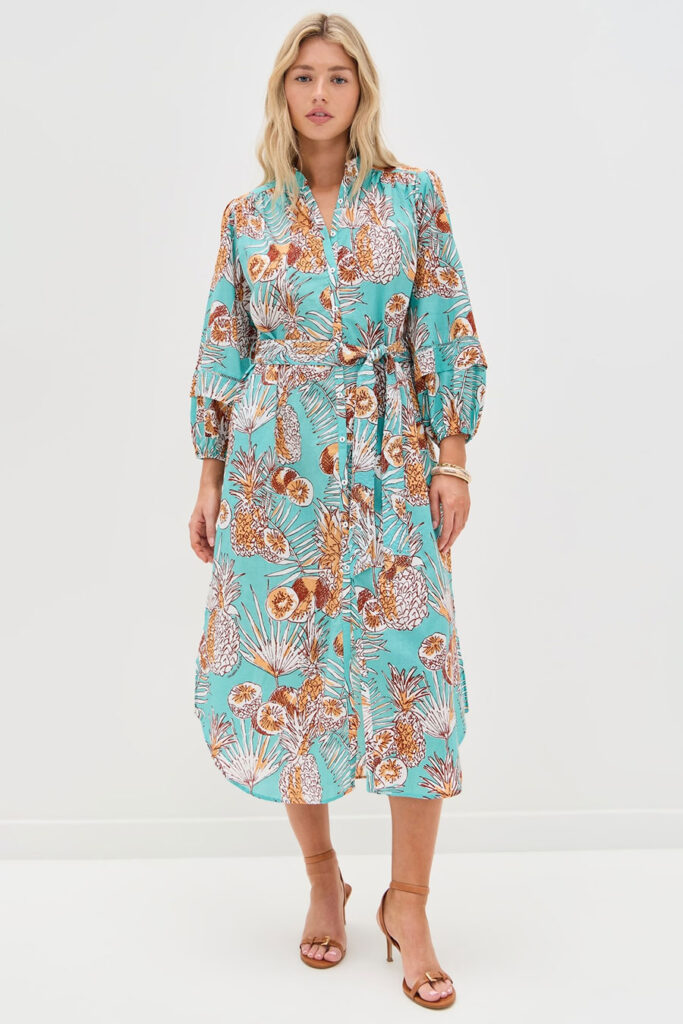 desenli bahar elbisesi