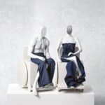 A photo provided by the Metropolitan Museum of Art shows two of the new mannequins in the new Costume Institute exhibition, modeled on Antwan Tolliver, left, and Sonia Vera.   (Paul Westlake/The Metropolitan Museum of Art via The New York Times)