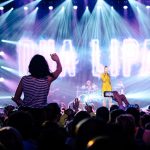 dua lipa dua lipa concert audience crowd lights stage artist band fans