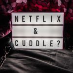 netflix lightbox cuddle message surrounded cozy setting decor