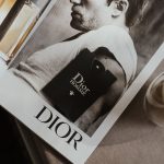 dior elegant flat lay featuring magazine stylish coffee suggesting luxury sophistication