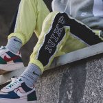 nike stylish sportswear ensemble hoodie jogging pants sneakers