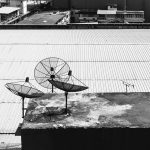 rakuten roof satellite dish antenna buildings monochrome kentsel dijital connection cable