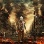 walking dead walking dead resident evil zombie zombies fire apocalypse brown